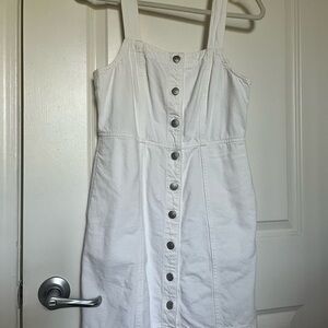 Madewell White Denim Dress